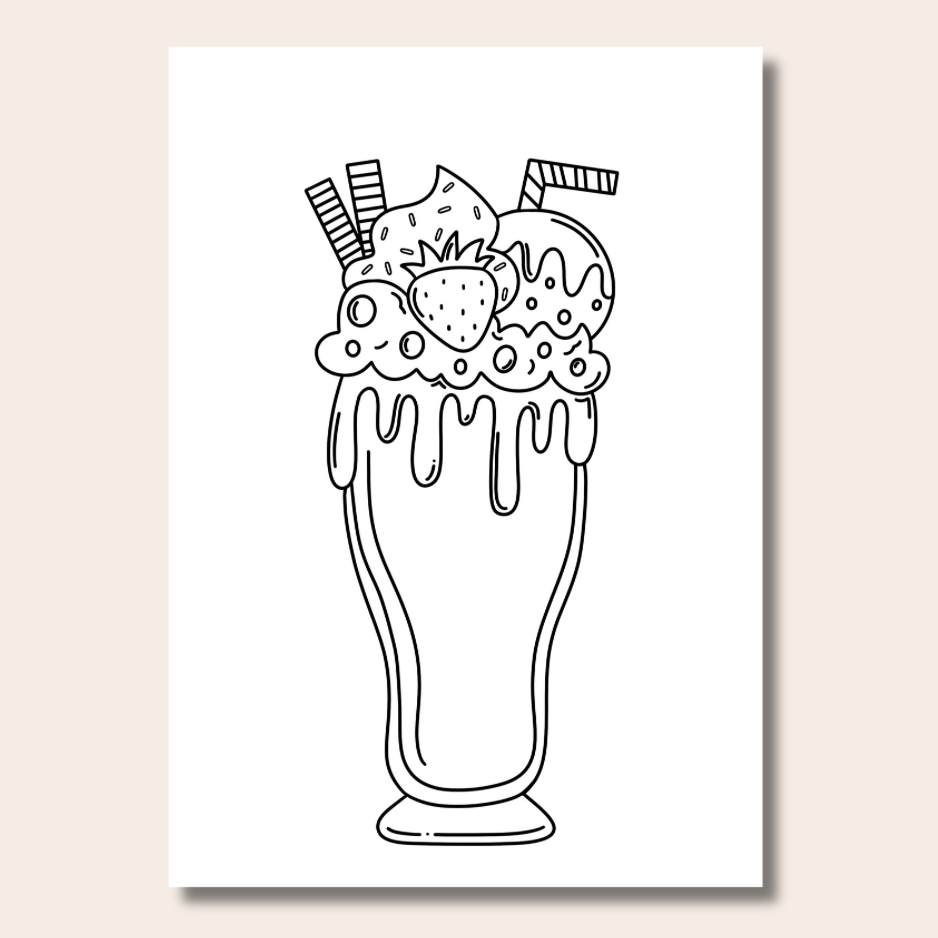 Food & Snacks - Colouring Book