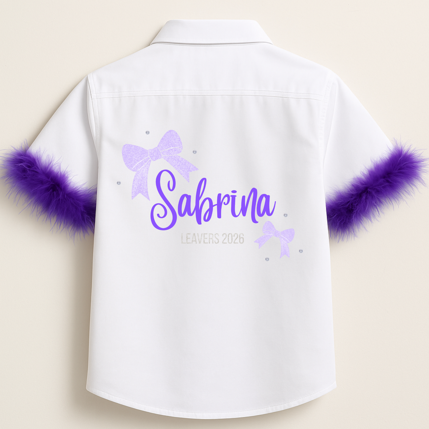 Personalised School Leavers Shirt - Bow Bliss