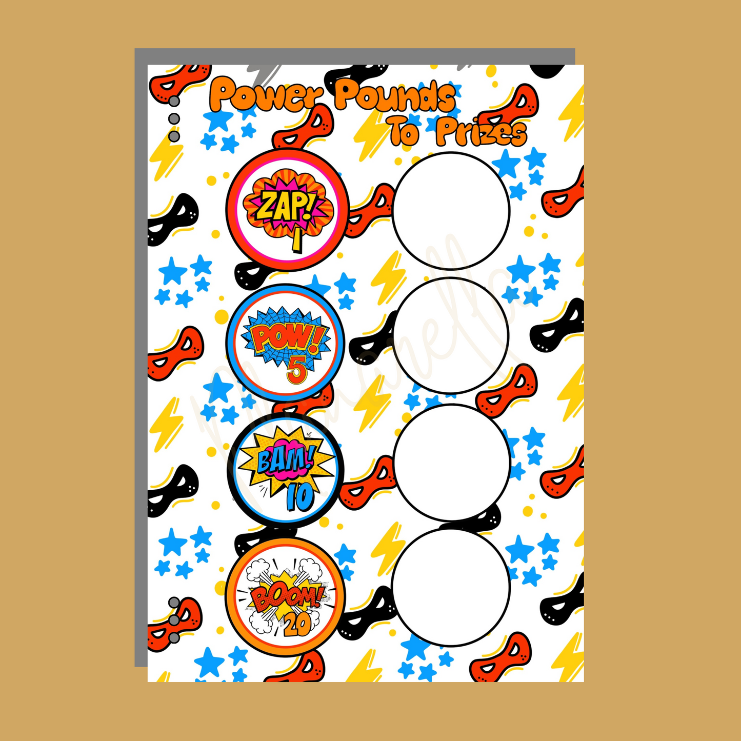 Personalised Superhero Reward Book Set