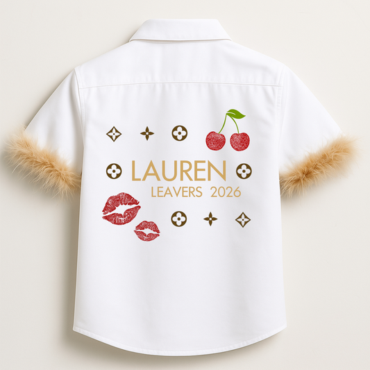 Personalised School Leavers Shirt - Fashion Girly