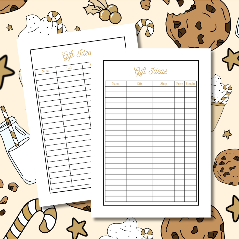 Cookies Christmas Planner
