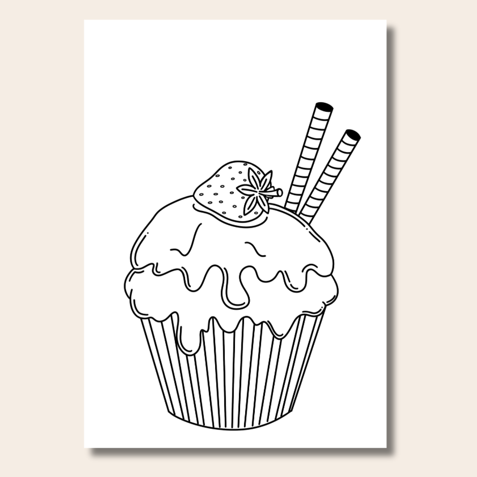 Food & Snacks - Colouring Book