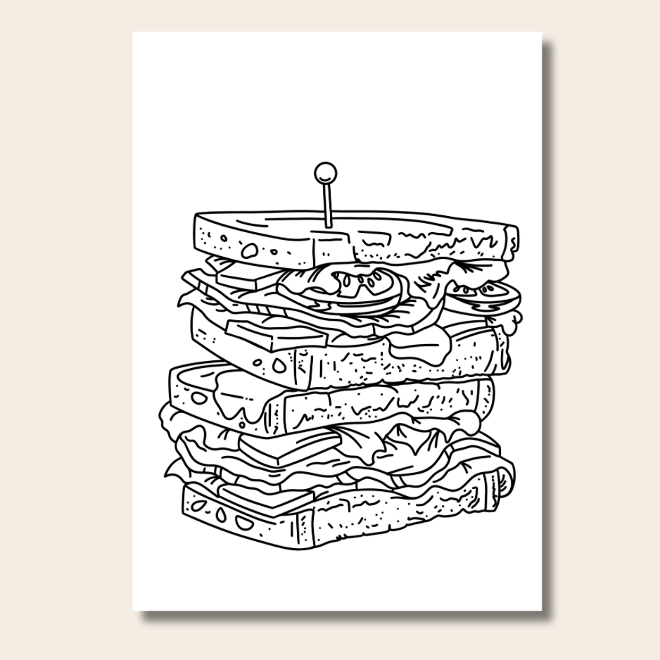 Food & Snacks - Colouring Book