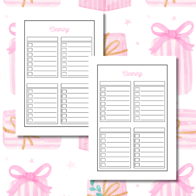 Pink Presents Christmas Planner