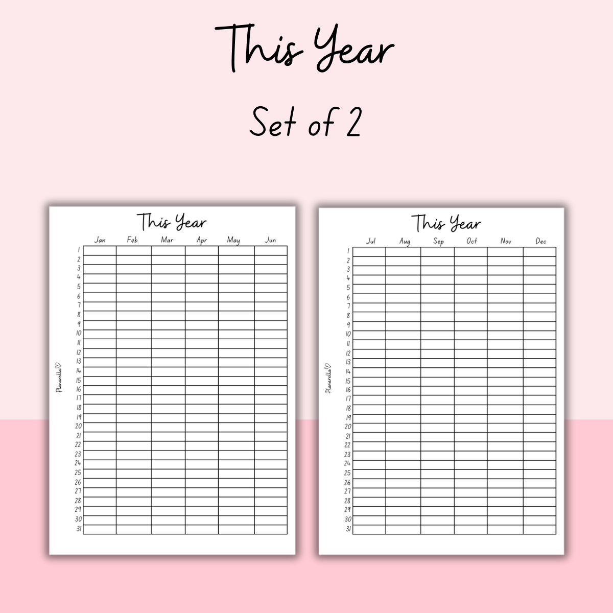 This Year - Set of 2 Pages