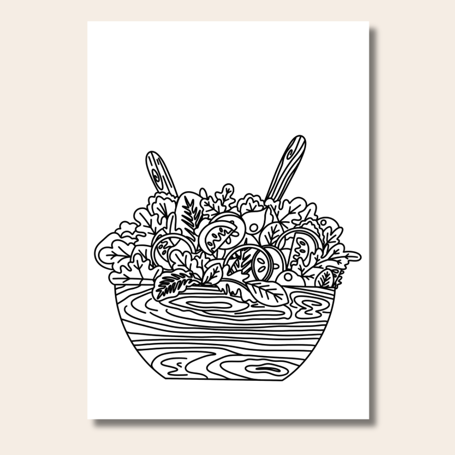 Food & Snacks - Colouring Book