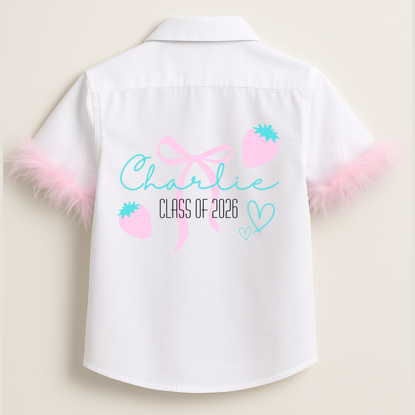 Personalised School Leavers Shirt - Berry Cute