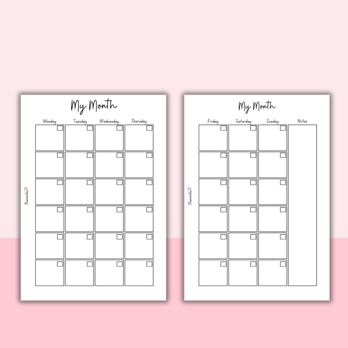 My Month - Set of 24 Pages