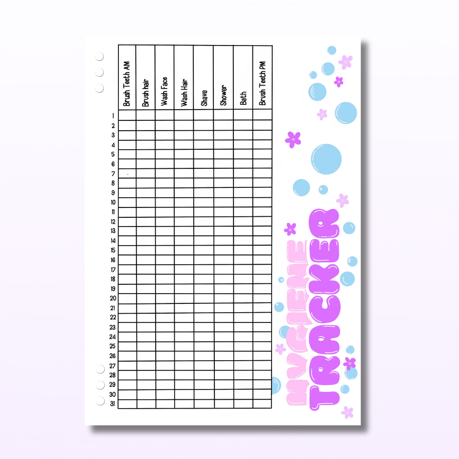 Hygiene Tracker - Single Page