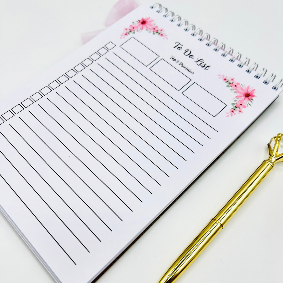 To Do List Notepad - Garden Roses