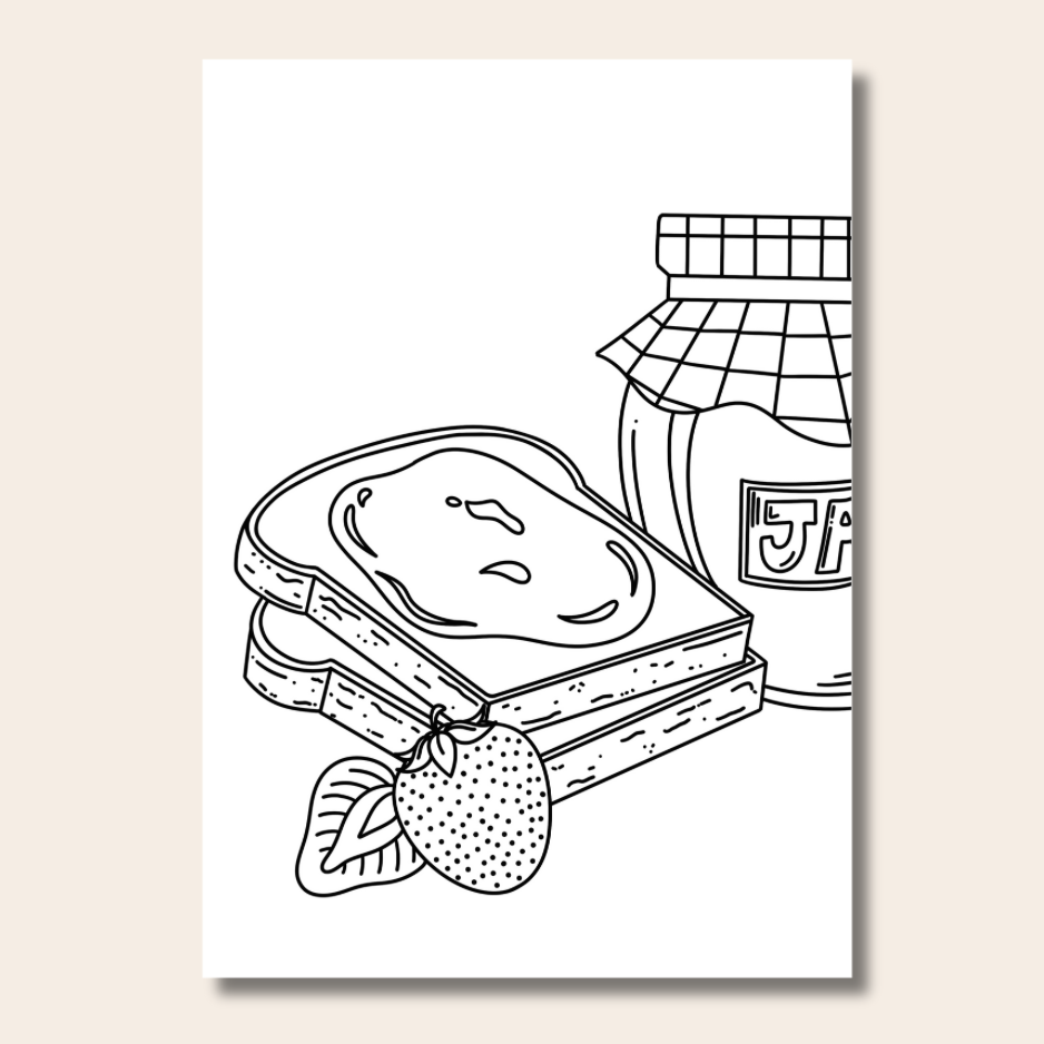 Food & Snacks - Colouring Book