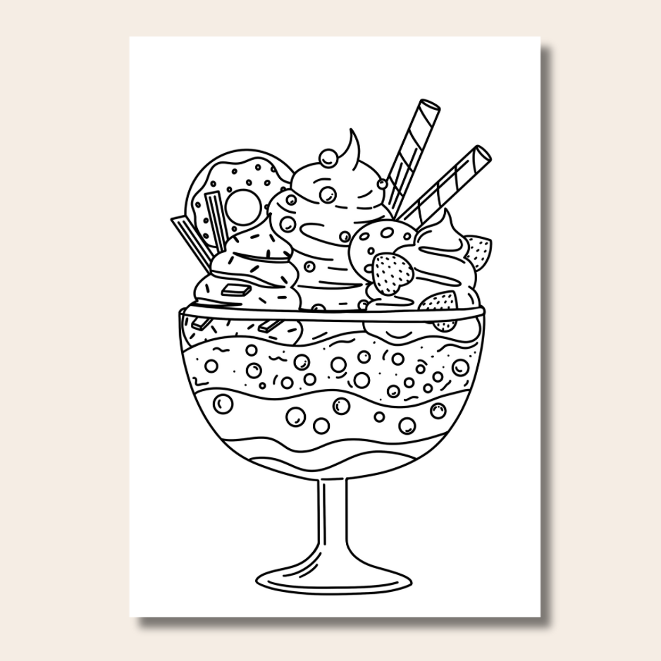 Food & Snacks - Colouring Book