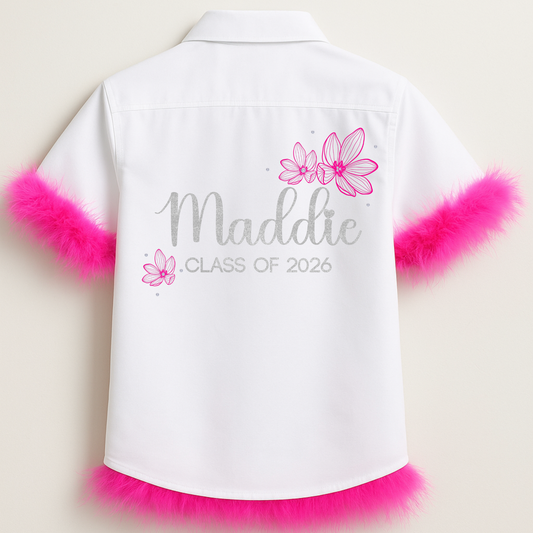 Personalised School Leavers Shirt - Pretty Lilly