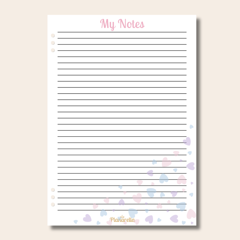 My Notes - Pastel Passion - Page Inserts