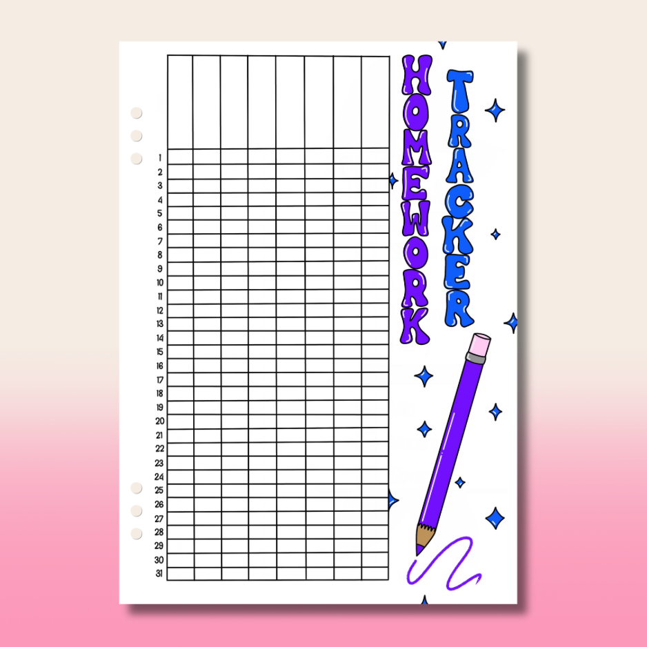 Homework Tracker - Single Page