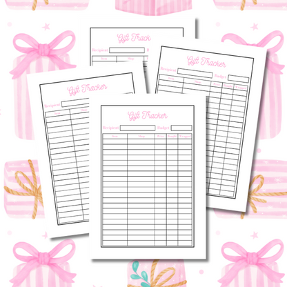 Pink Presents Christmas Planner