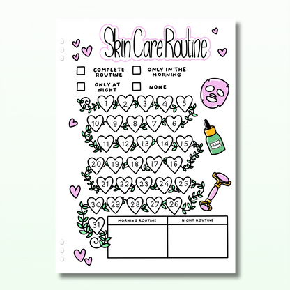 Complete Self Care Set - 1 Month Bundle - 11 Page Set + Divider