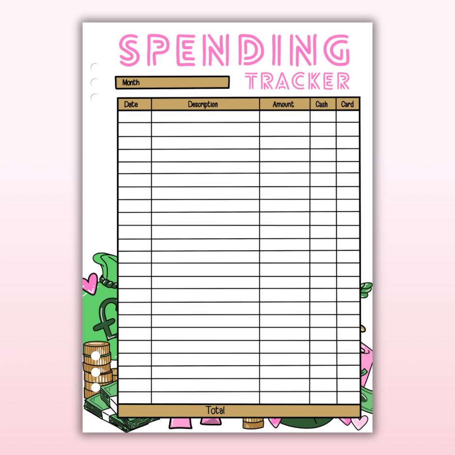 Spending Tracker - Single Page