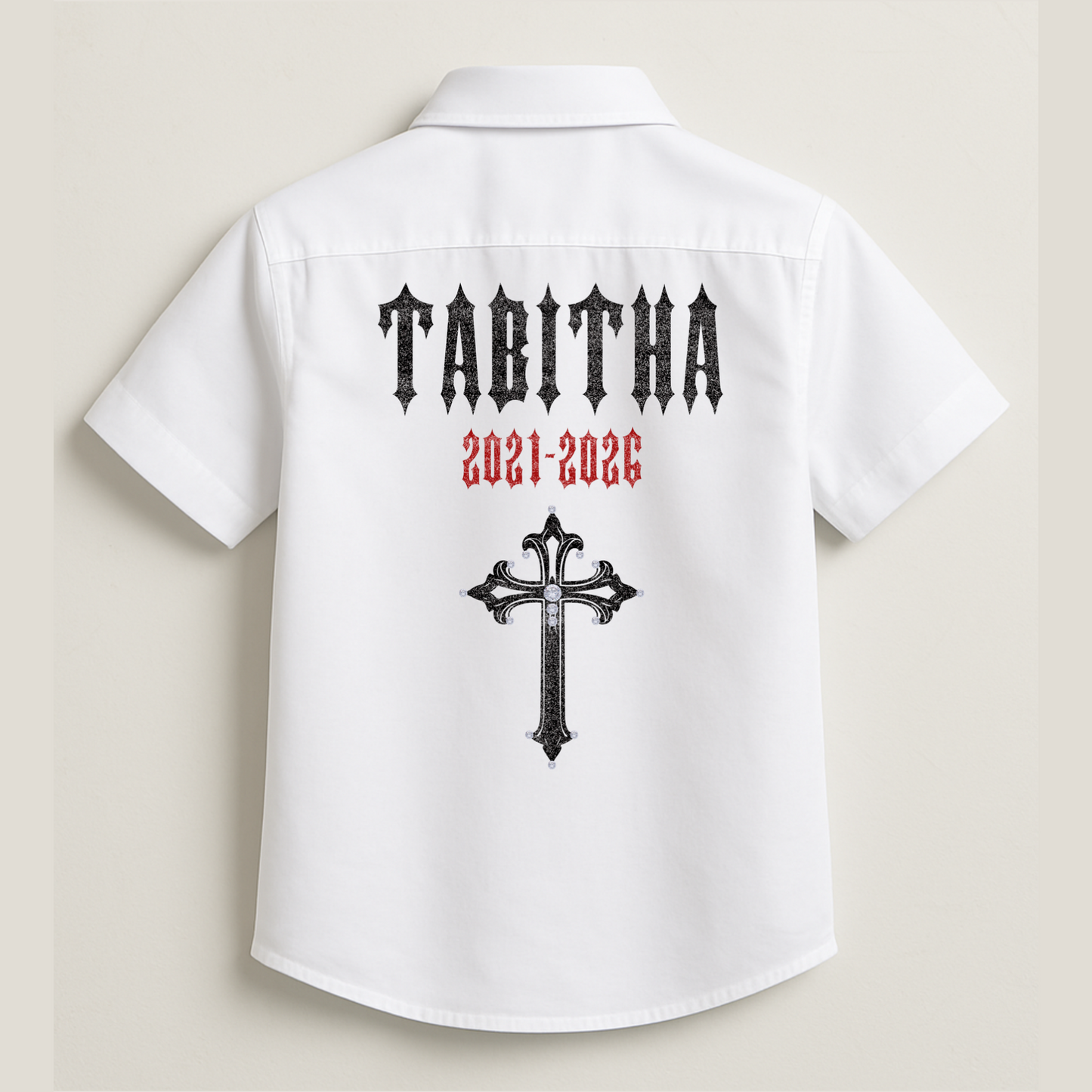 Personalised Schhol Leavers Shirt - Gorgeous Gothic