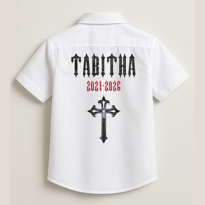 Personalised Schhol Leavers Shirt - Gorgeous Gothic