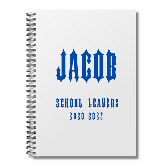 Personalised Boys Spike School Leavers Memory Book