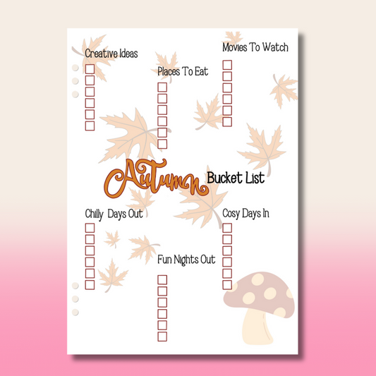 Autumn bucket List
