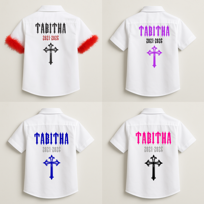 Personalised Schhol Leavers Shirt - Gorgeous Gothic