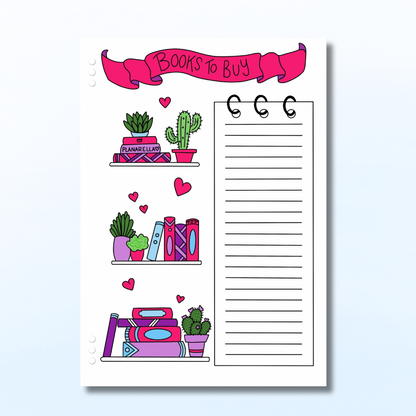 Books & Reading - Starter Set - 11 Page Bundle + Divider Cover