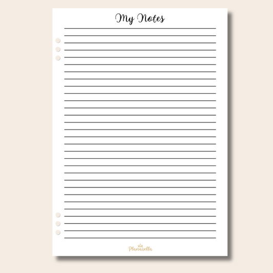 My Notes - Page Inserts