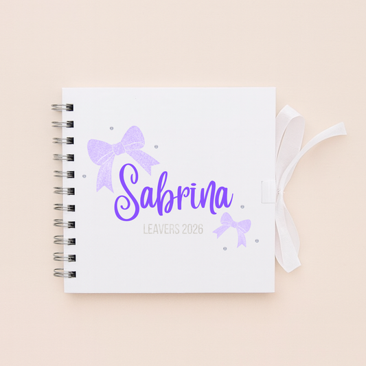 Personalised School Leavers Memory Scrap Book