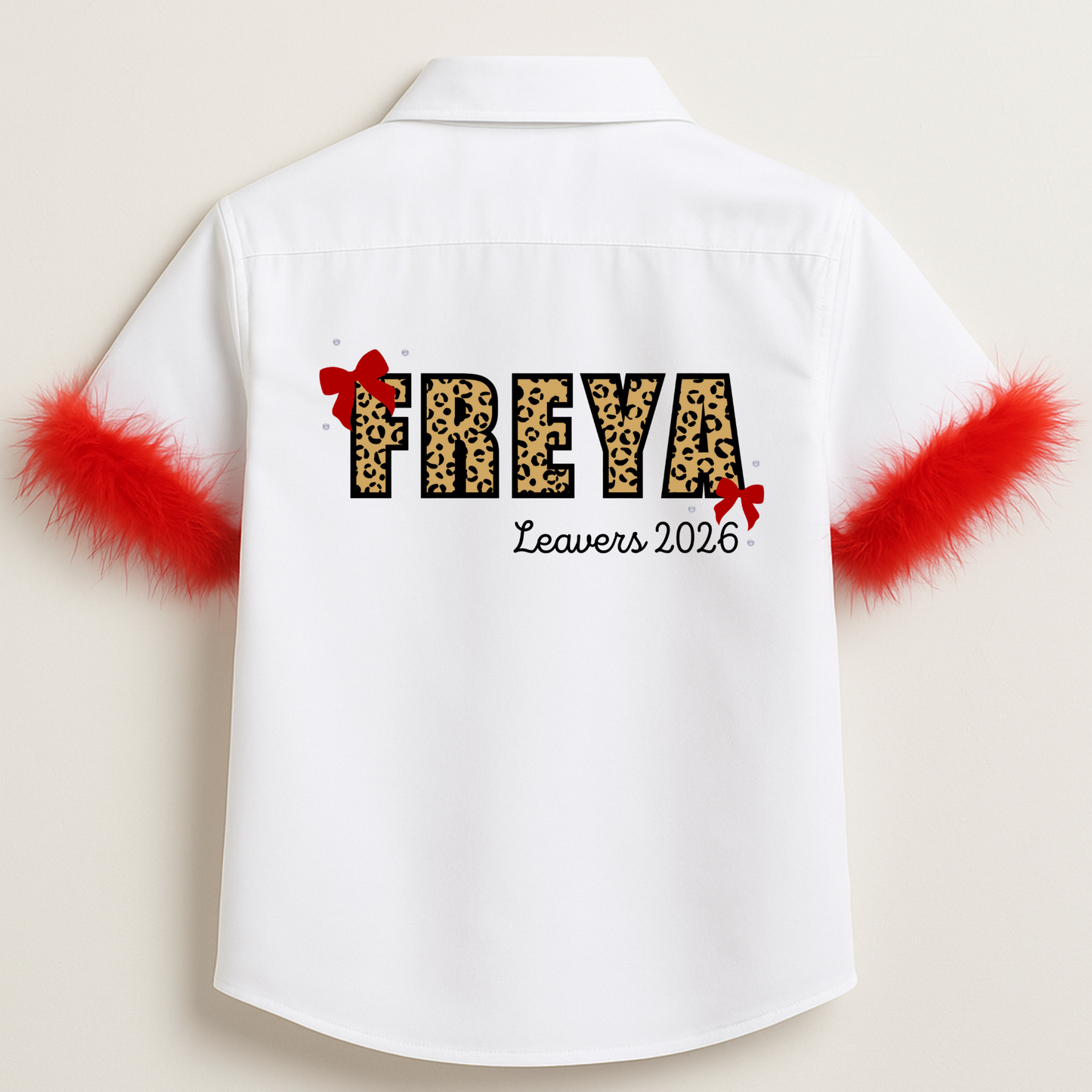 Personalised School Leavers Shirt - Cute Kitty