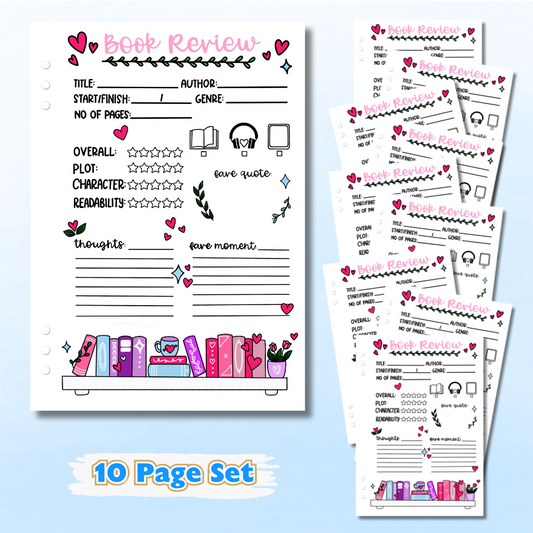 Book Review - 12 Page Refill Set