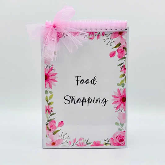 Food Shopping Notepad - Garden Roses