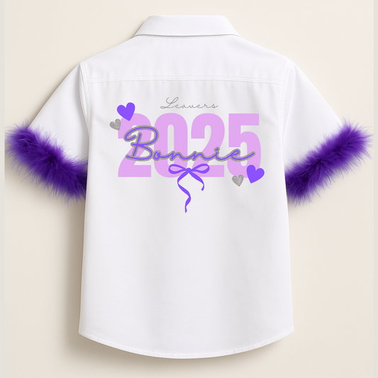 Personalised School Leavers Shirt - Cutie Bows