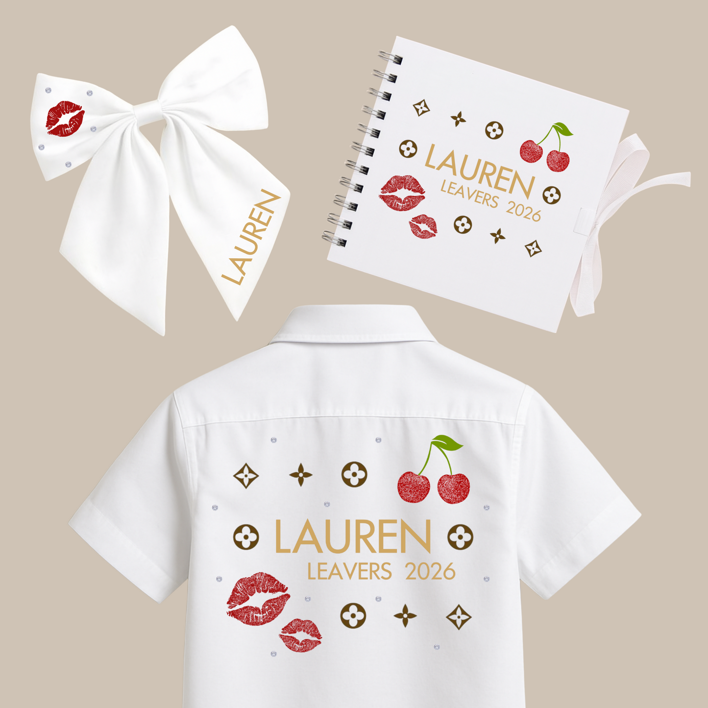 Personalised School Leavers Memory Scrap Book - Fashion Girly