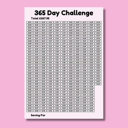 Savings Challenge Book