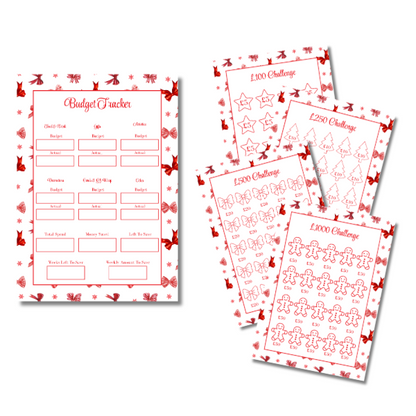 A4 Christmas Planner Refill Page Inserts - Red Bows