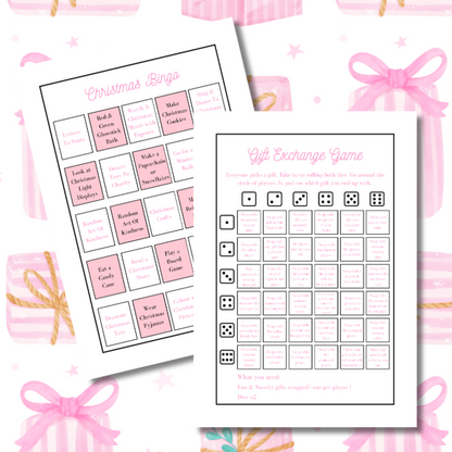 Pink Presents Christmas Planner