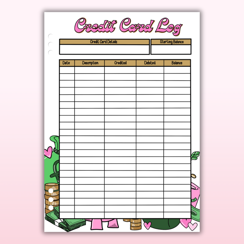 Money & Savings Set - 1 Year Bundle - 97 Page Inserts & 13 Dividers