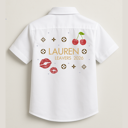 Personalised School Leavers Shirt - Fashion Girly