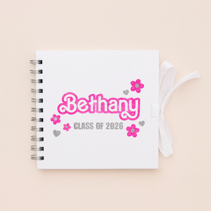 Personalised School Leavers Memory Scrap Book - Baby Doll