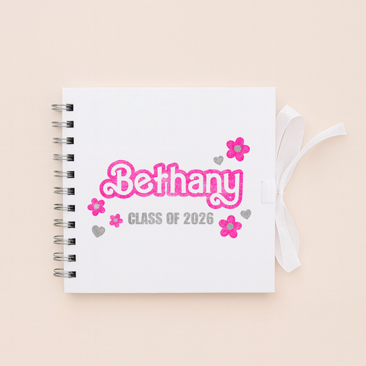 Personalised School Leavers Memory Scrap Book - Baby Doll