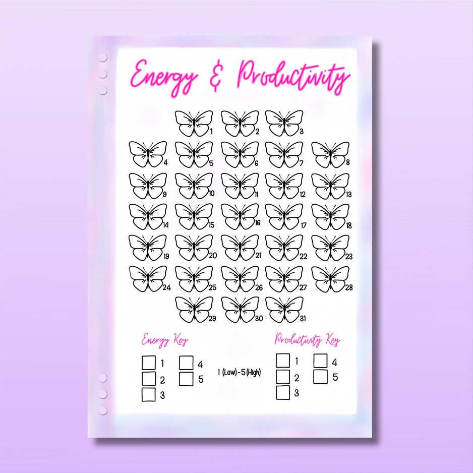Mental Health Set - 1 Month Bundle - 10 Page Inserts & Divider
