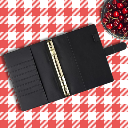 Personalised Black Binder - Very Cherry