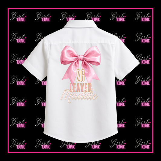 School Leavers Shirt - Bow Beautiful