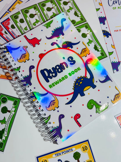 Personalised Dinosaur Reward Book Set