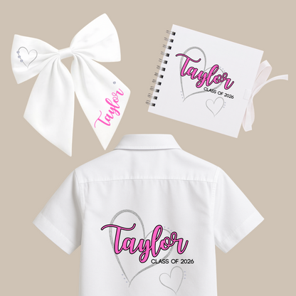Personalised School Leavers Memory Book - Romantica