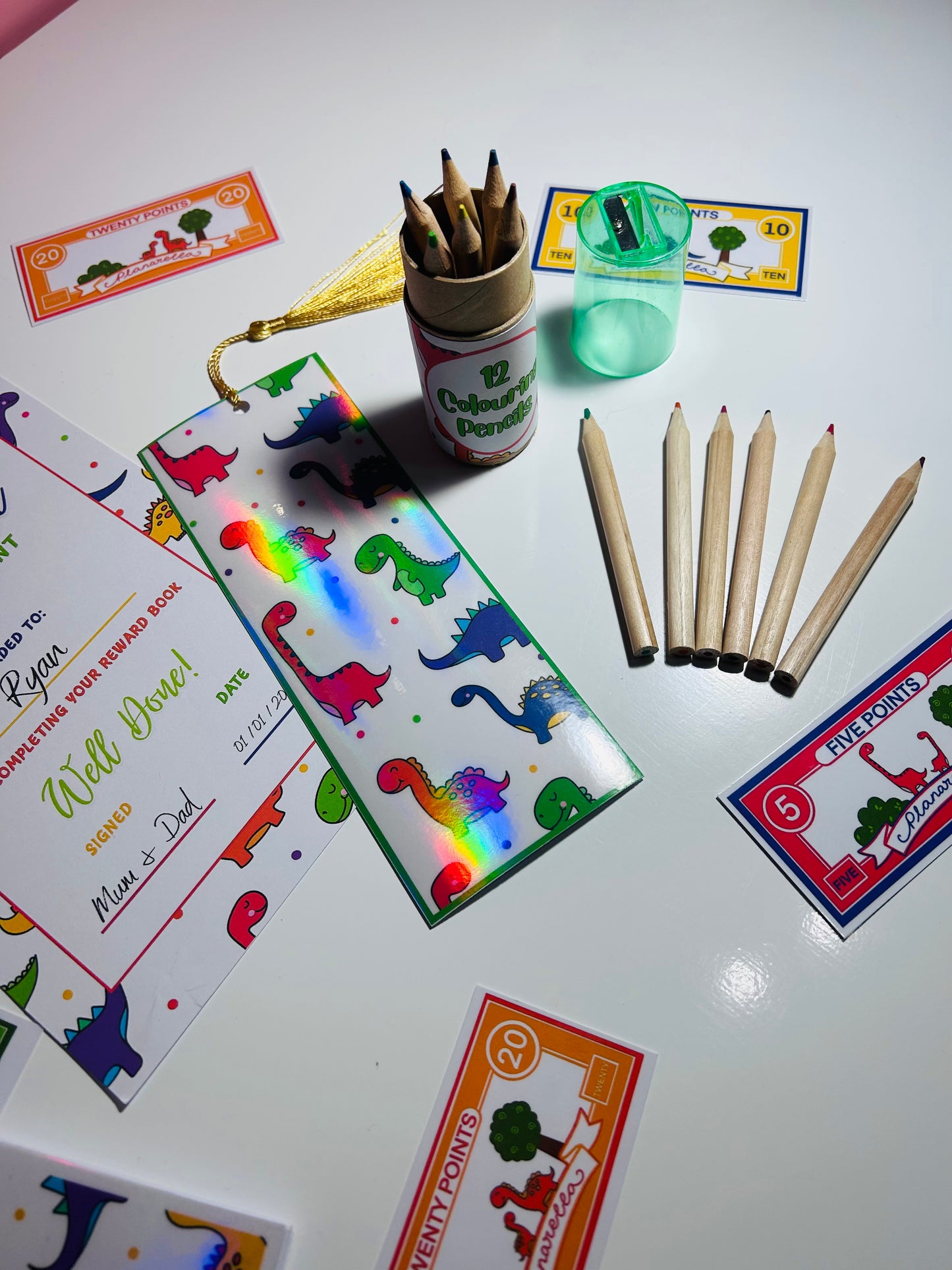 Personalised Dinosaur Reward Book Set