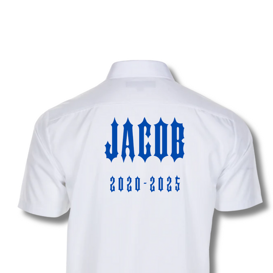 Personalised Boys Spike Leavers Shirt