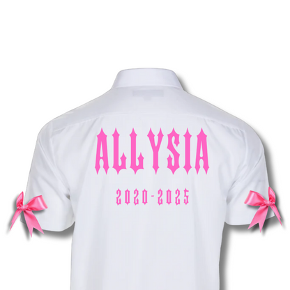 School Leavers Shirt & Memory Book Set - Girls Spike Theme